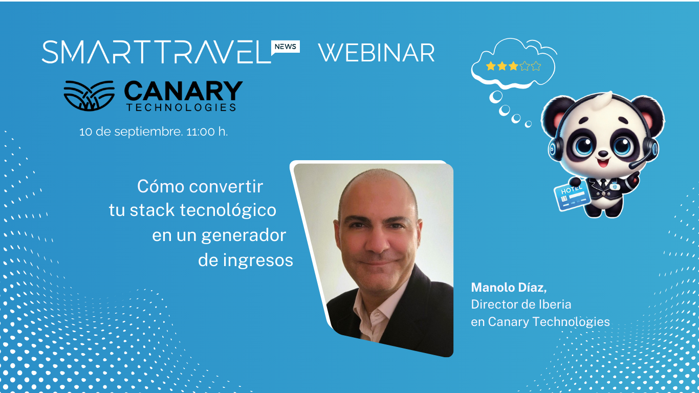 Smart Travel News y Canary Technologies ofrecerán un webinar clave para el futuro de la gestión hotelera