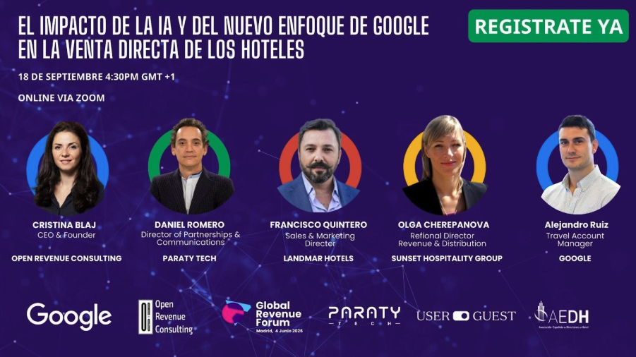 El impacto de la IA y Google Overview en la venta directa hotelera: claves en un nuevo webinar