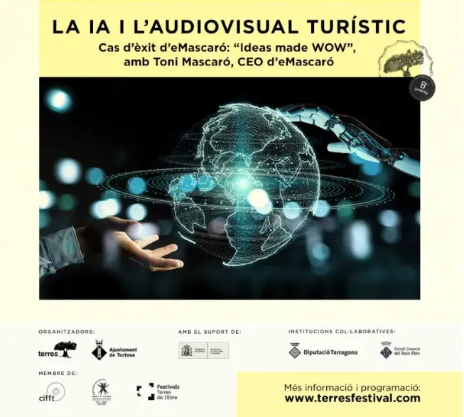 eMascaró, patrocinador del Sustainable Tourism Day del Terres Travel Festival, comparte su visión sobre IA y audiovisual turístico