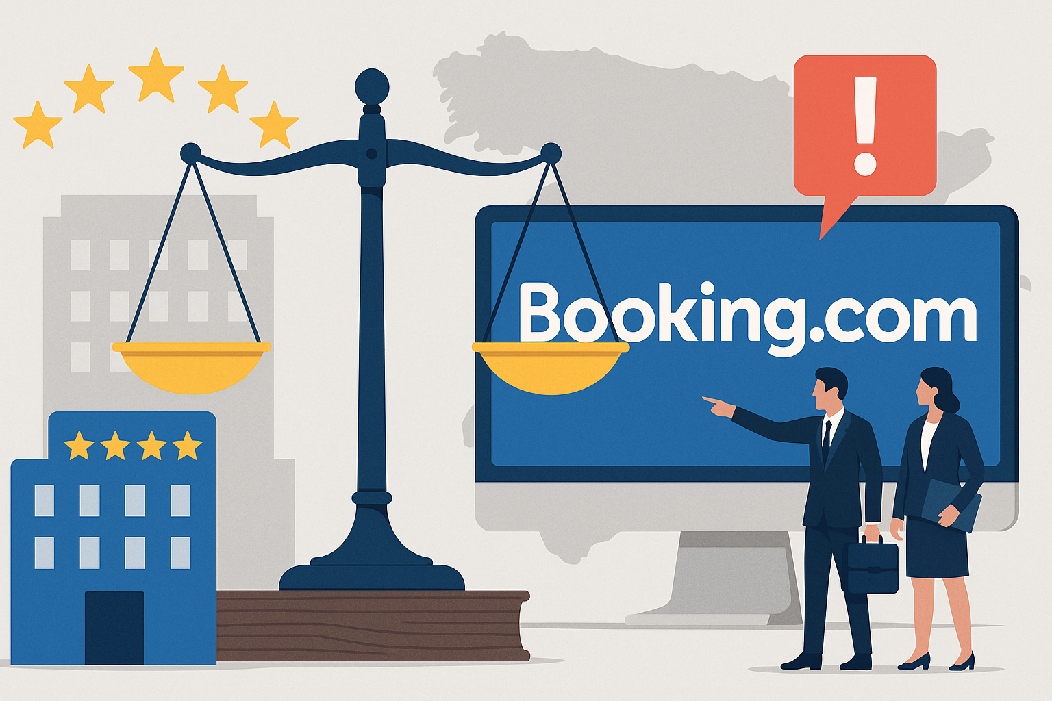 Ramón y Cajal Abogados, Deminor y Fideres impulsan una reclamación contra Booking.com en defensa del sector hotelero