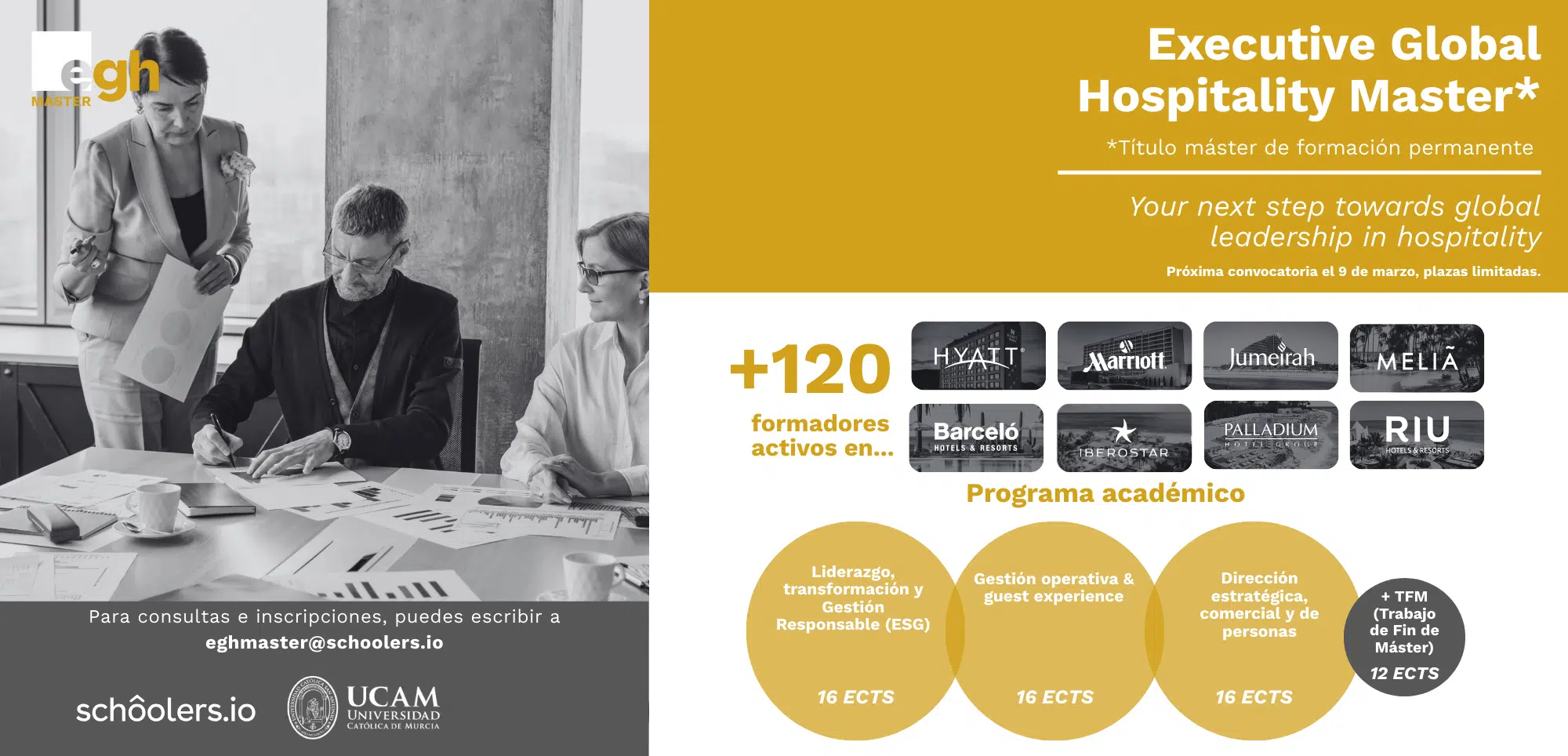 Schôolers lanza su primer máster universitario junto a la UCAM