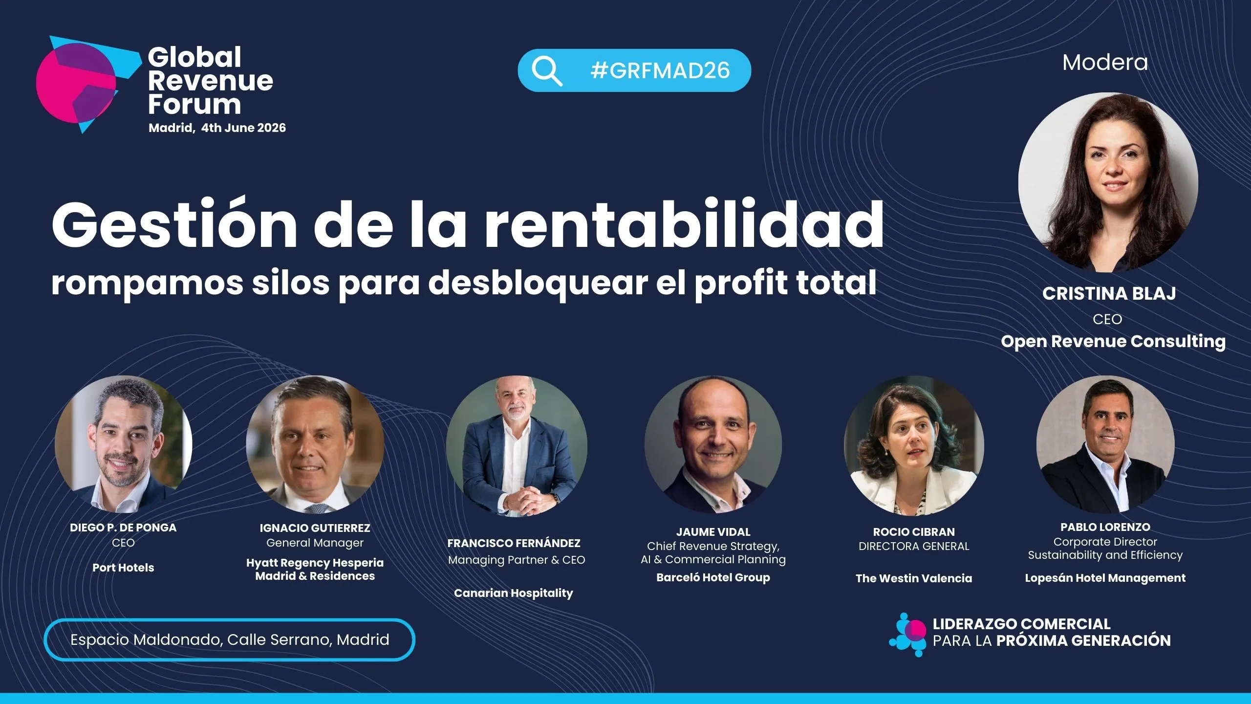 ThinkTank Gestión de la rentabilidad, el encuentro de los líderes en el Global Revenue Forum Madrid 2026
