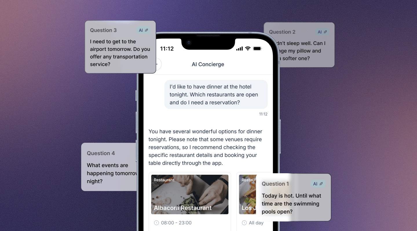 STAY lanza AI Concierge para responder al huésped en tiempo real desde la app del hotel