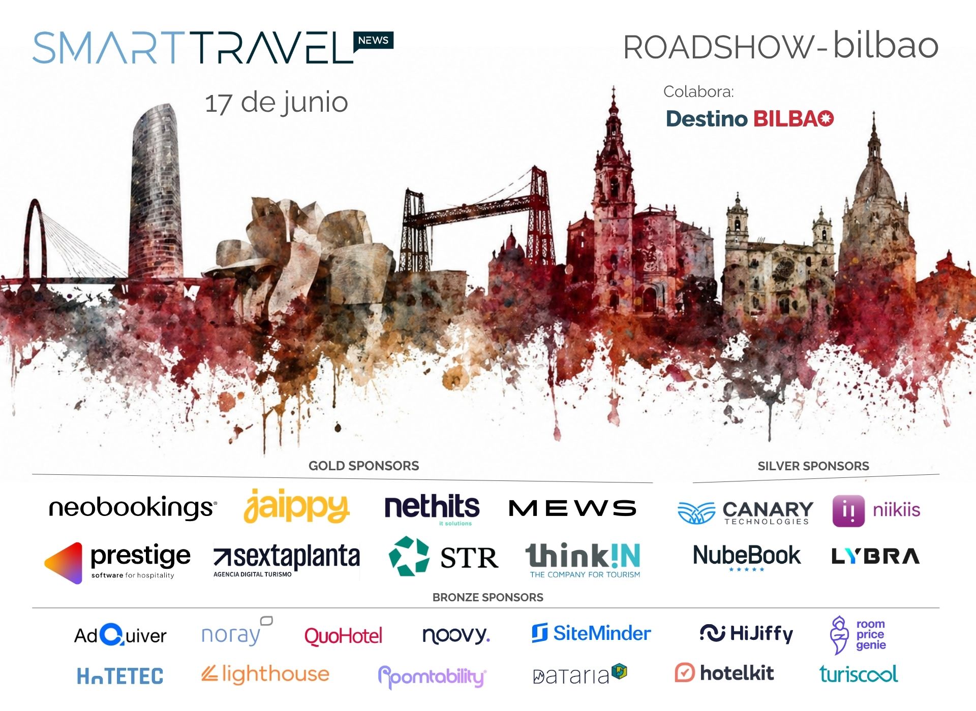 Bilbao acogerá una nueva edición del Smart Travel News Roadshow el 17 de junio