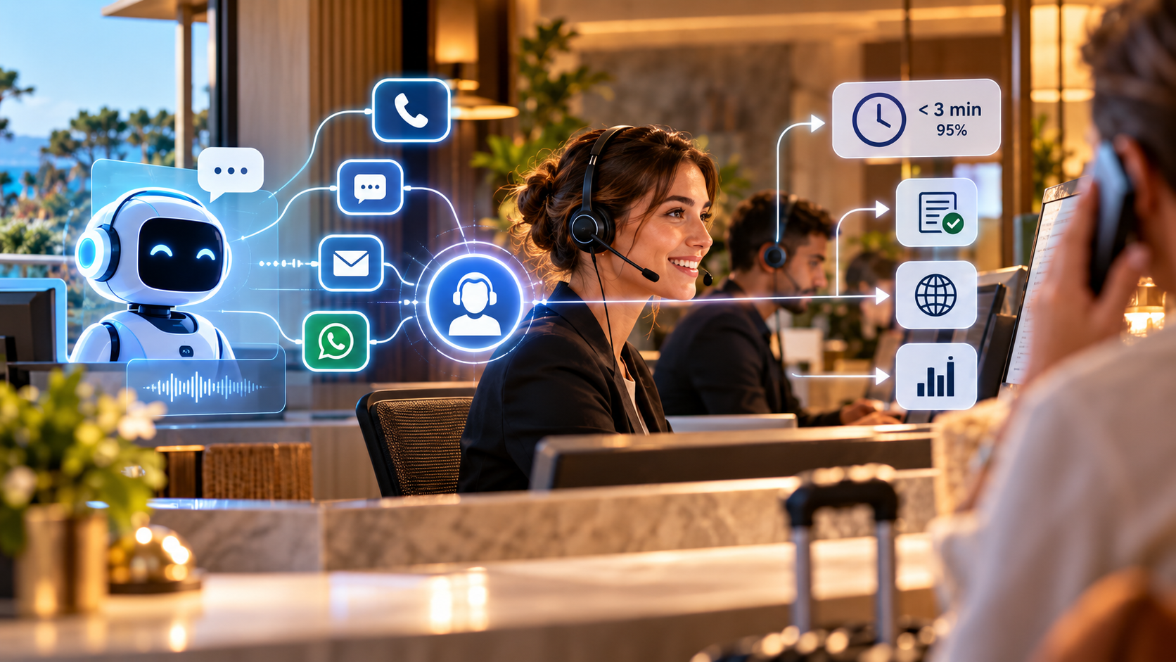 Más allá de los bots: cómo el modelo híbrido (IA+Agente Experto) adapta la atención hotelera a la Ley 10/2025