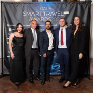 Ana Cierco (Bookingcore), Antonio Ortiz (SextaPlanta), David González (Lybra), James Rhind y Pia Weber (RoomPriceGenie) Ana Cierco (Bookingcore), Antonio Ortiz (SextaPlanta), David González (Lybra), James Rhind y Pia Weber (RoomPriceGenie)